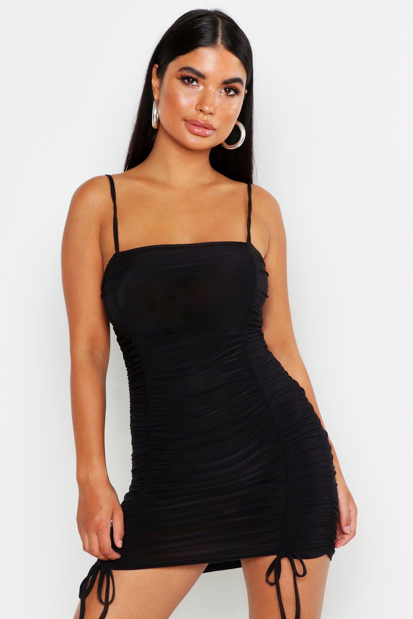 petite ruched dress