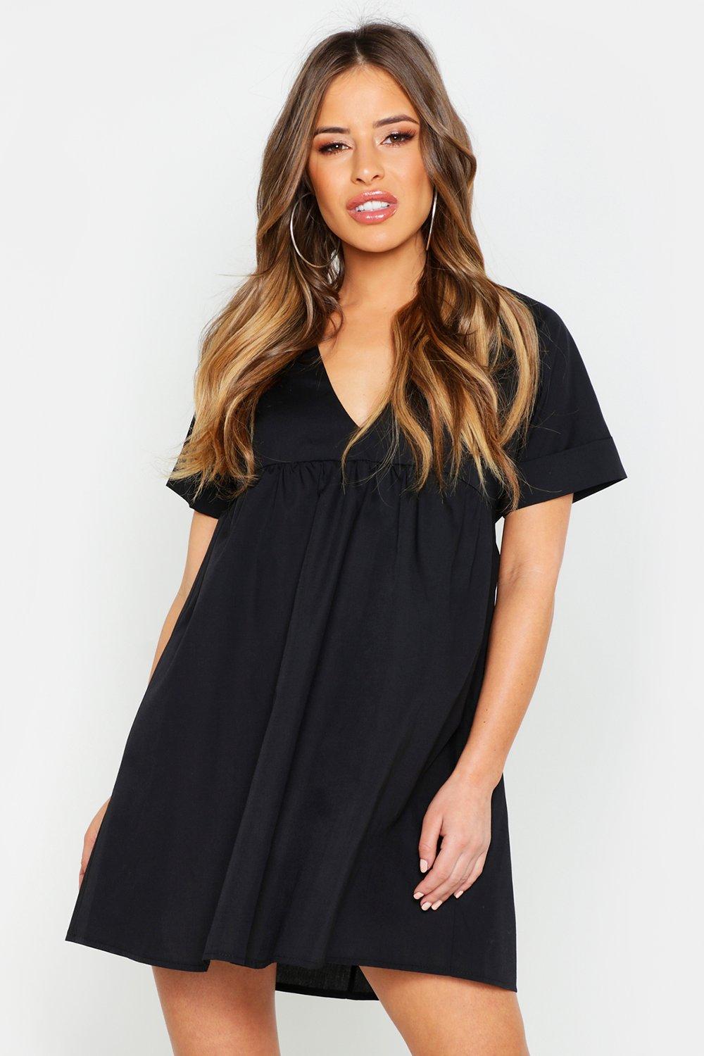 boohoo v neck dress