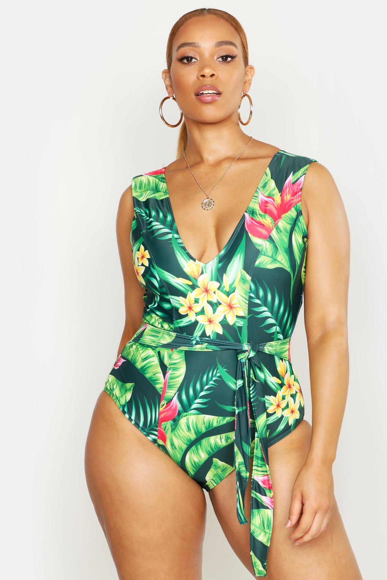 boohoo plus swimsuit