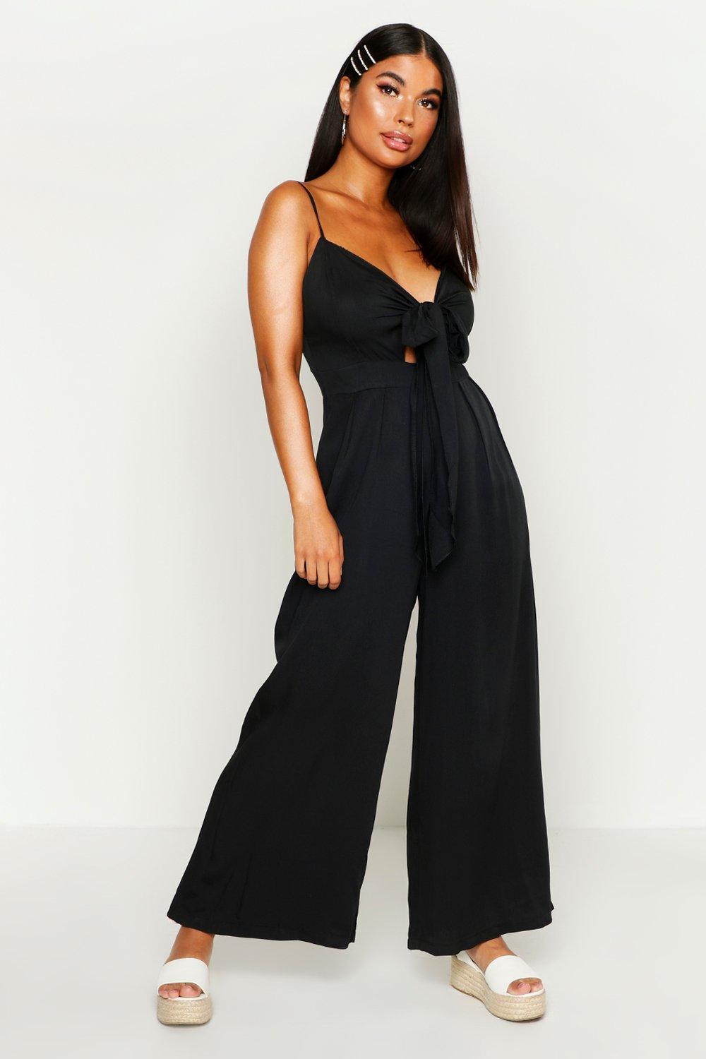 tie detail jumpsuit