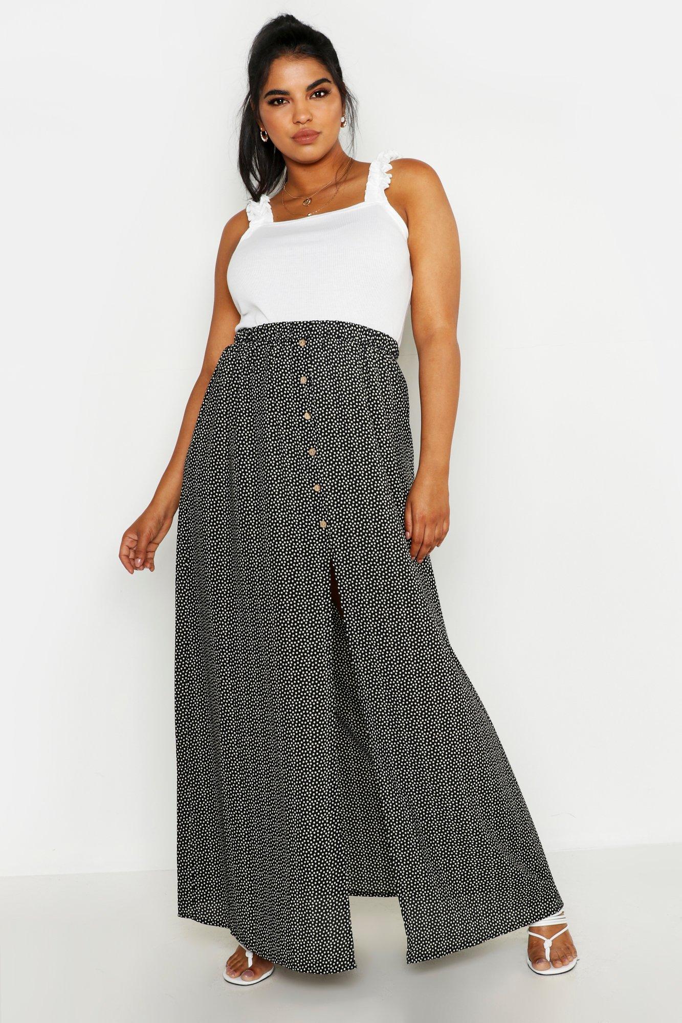 button up maxi skirt