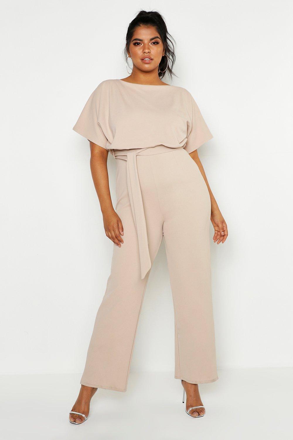 boohoo khaki jumpsuit