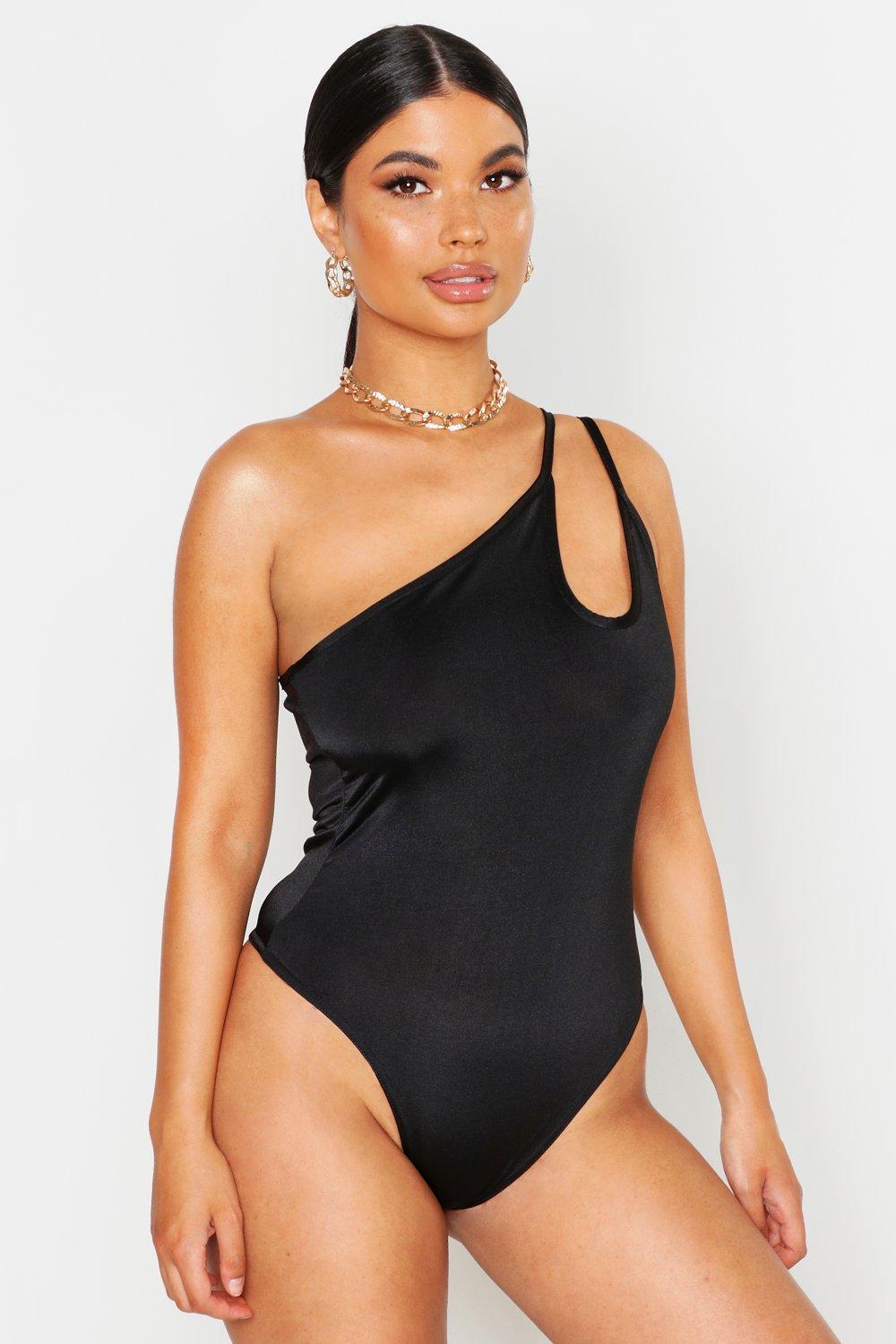 

Petite — Боди с фигурными вырезами, Black