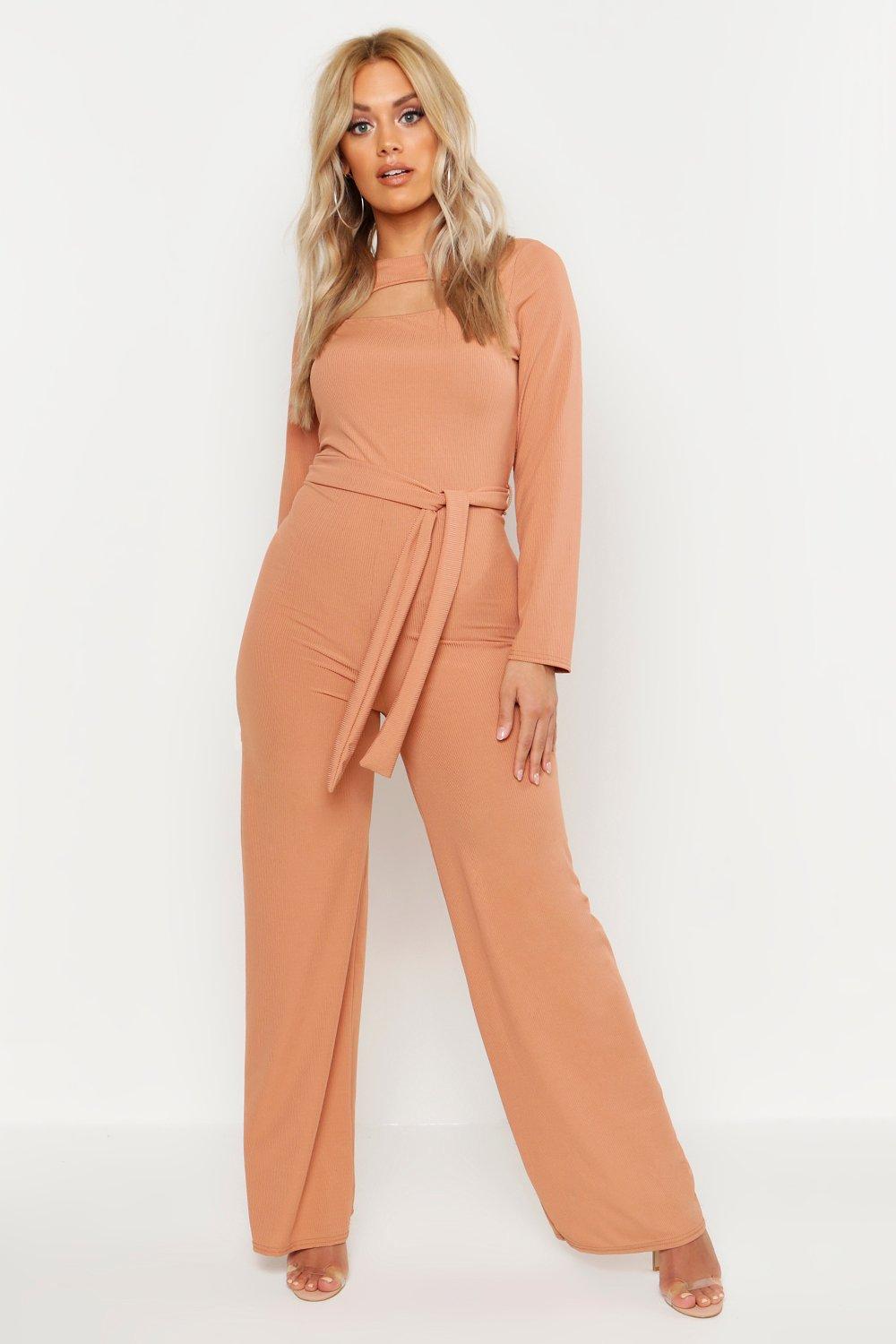 cut out waist jumpsuit