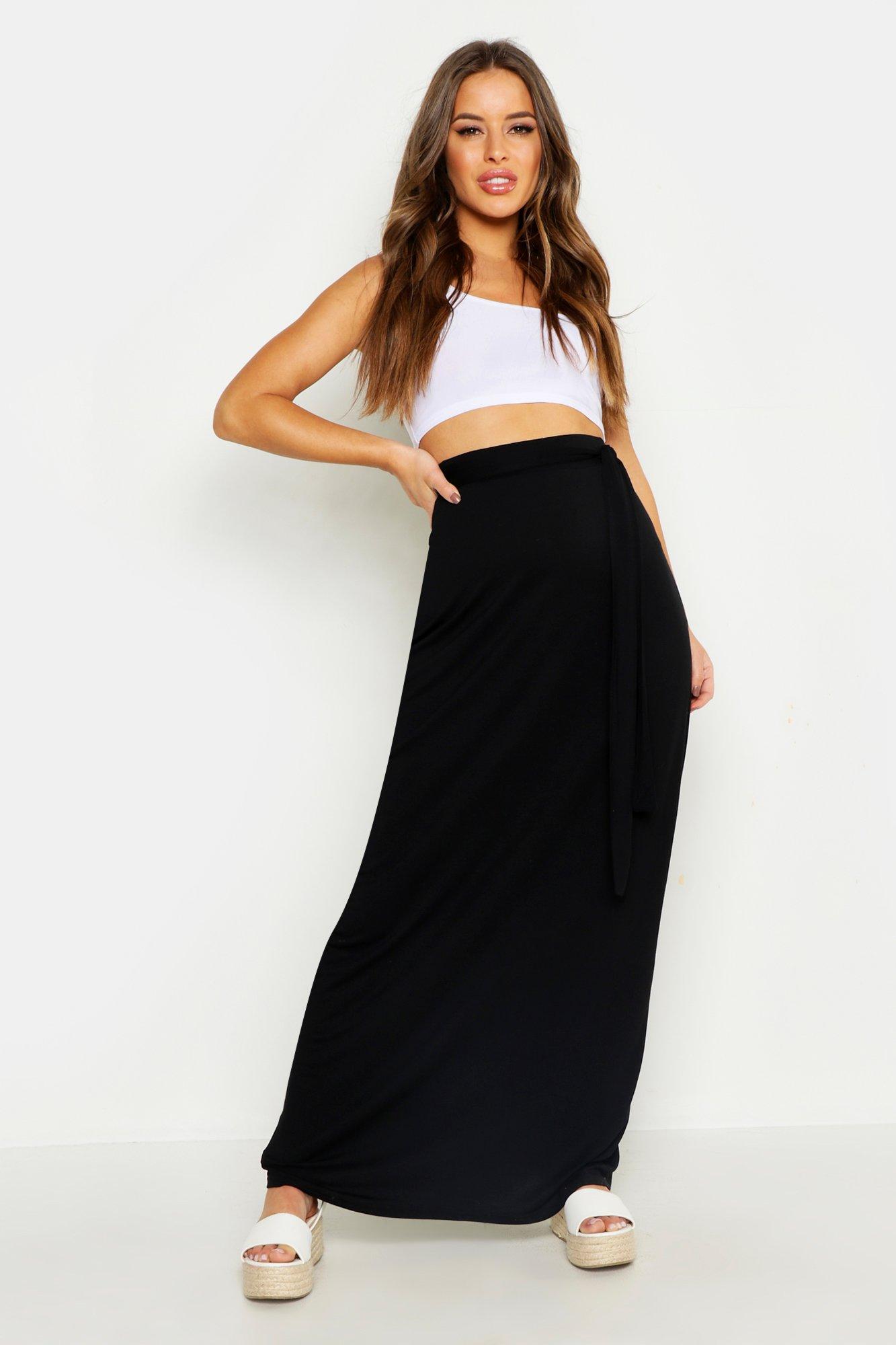 allie wrap maxi skirt