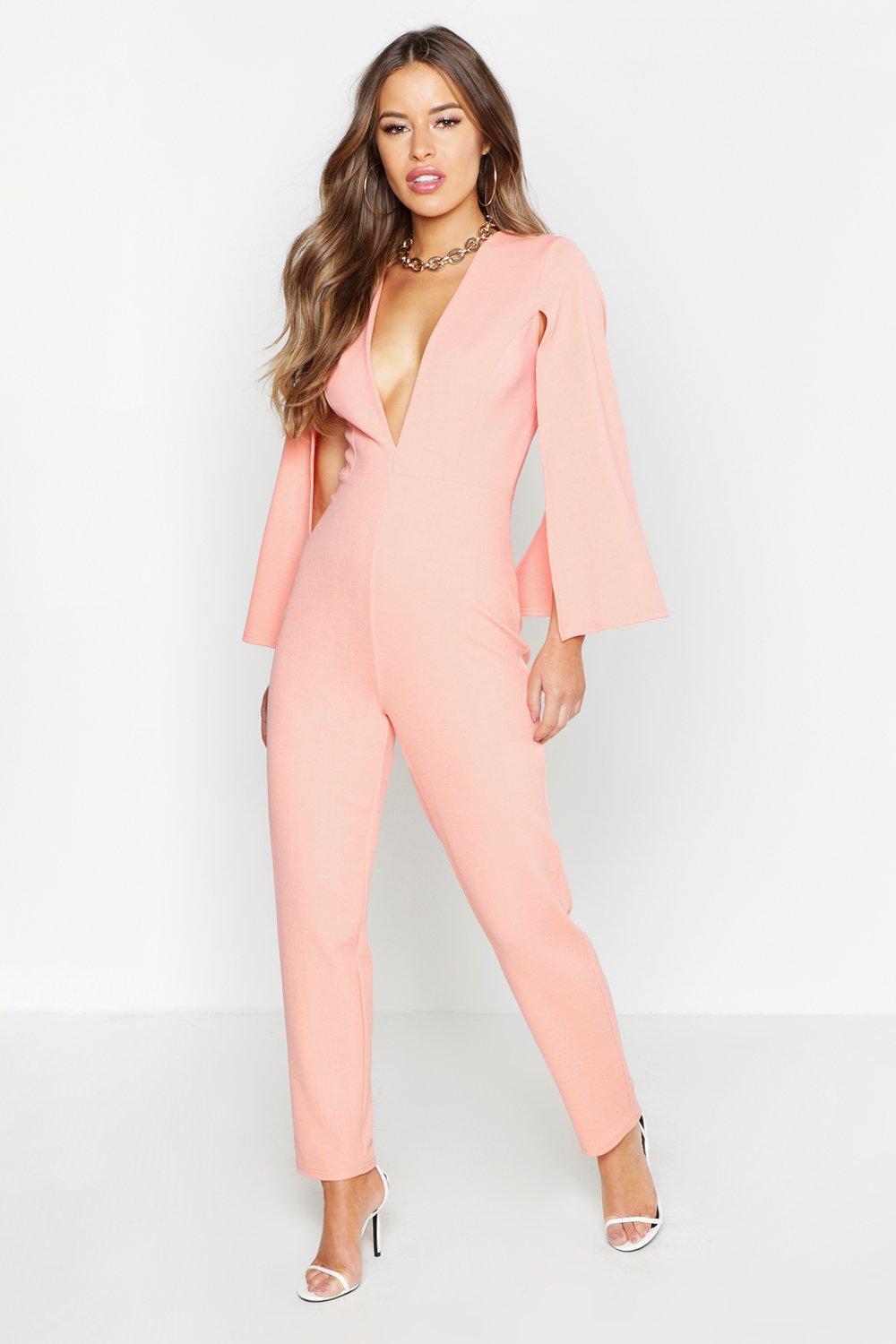boohoo cape jumpsuit