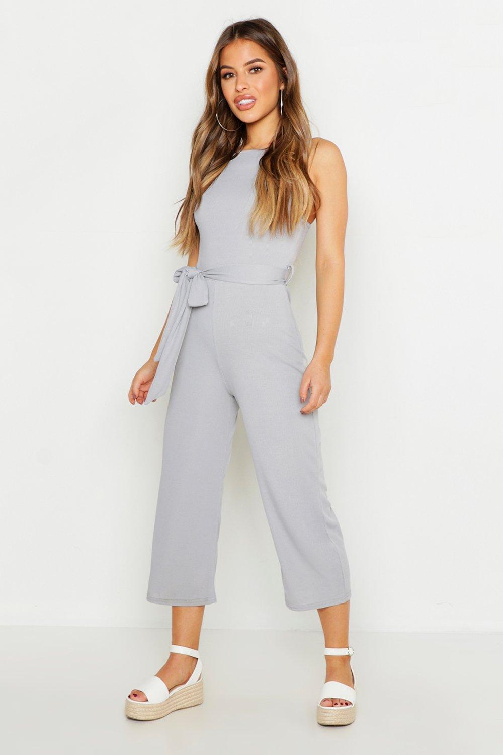 boohoo silver jumpsuit