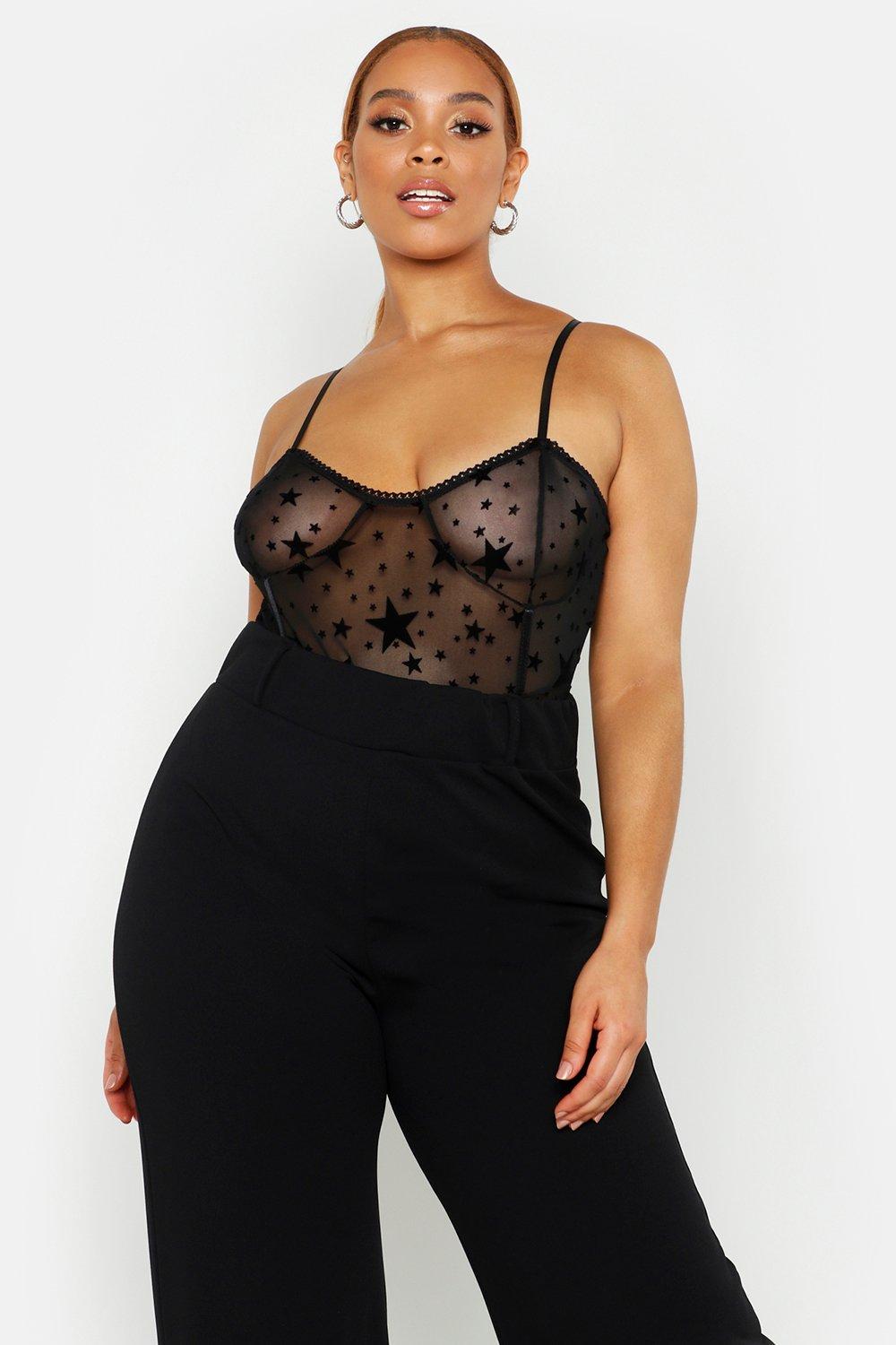 star mesh bodysuit