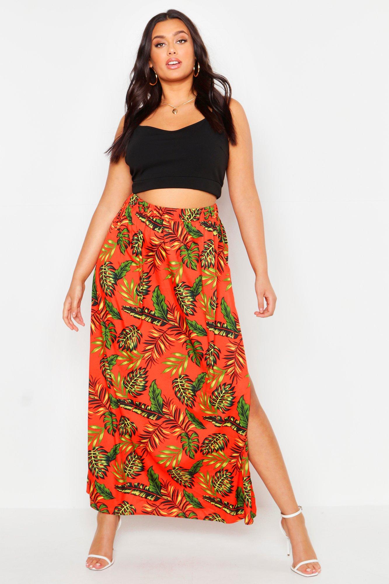 boohoo floor sweeping maxi skirt