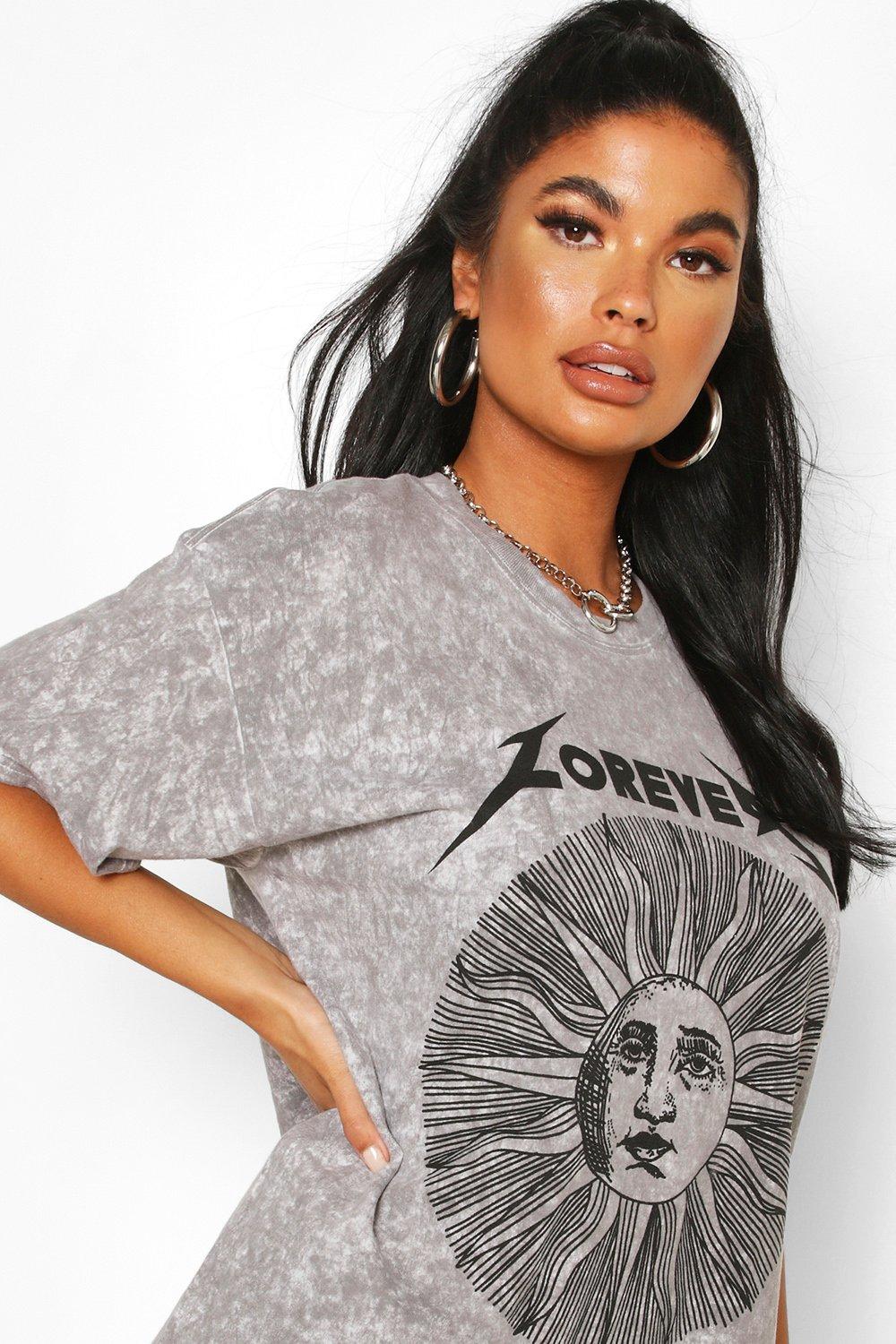 

Из коллекции «Petite» — Футболка «Forever Sun» с эффектом кислотной стирки, Black