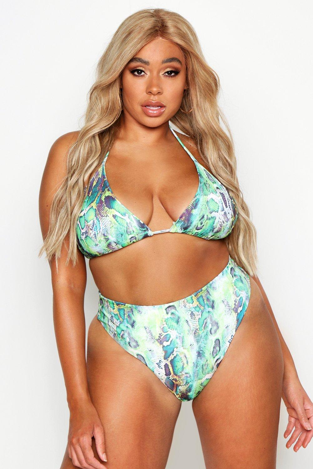 boohoo neon bikini