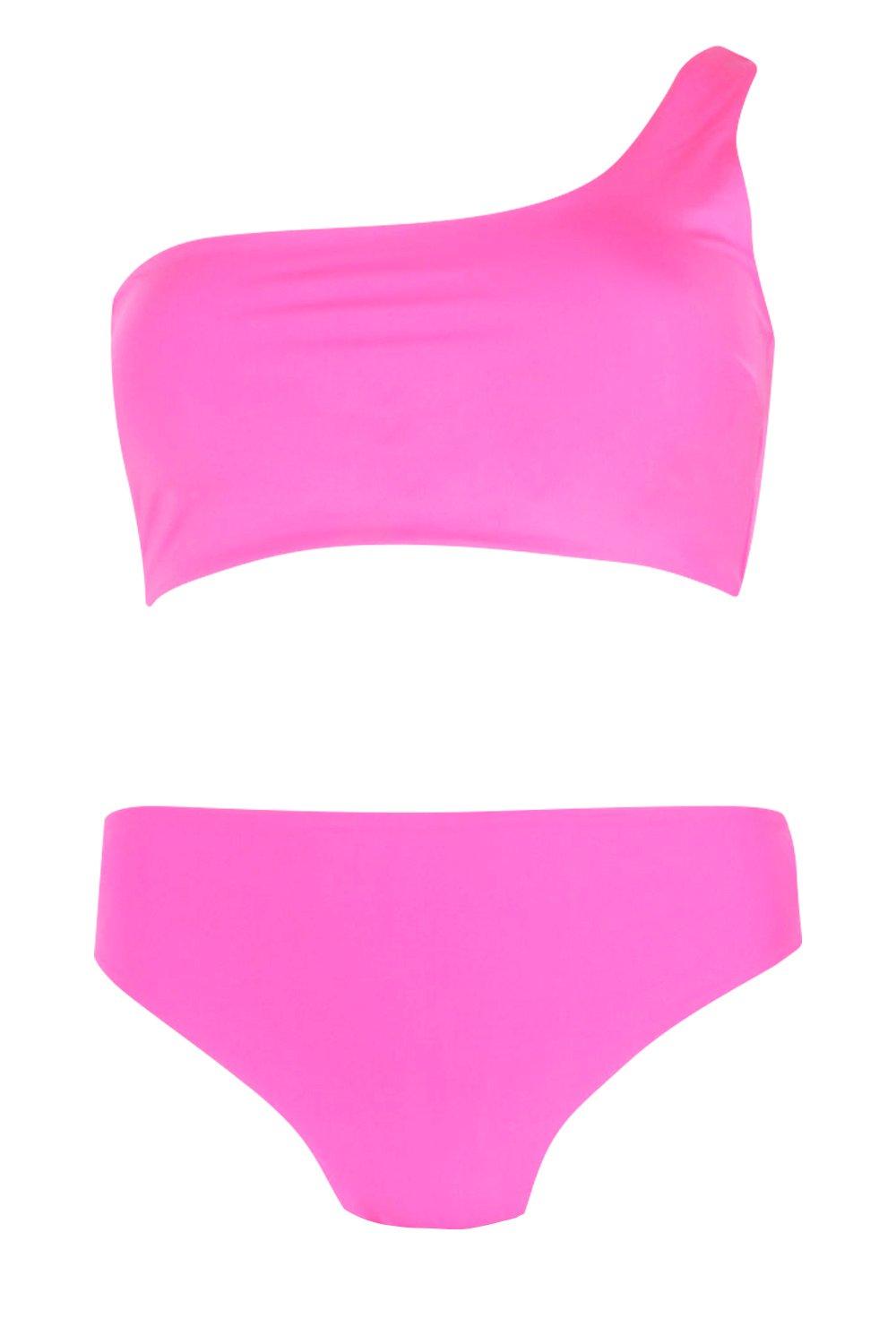 neon pink bikini set