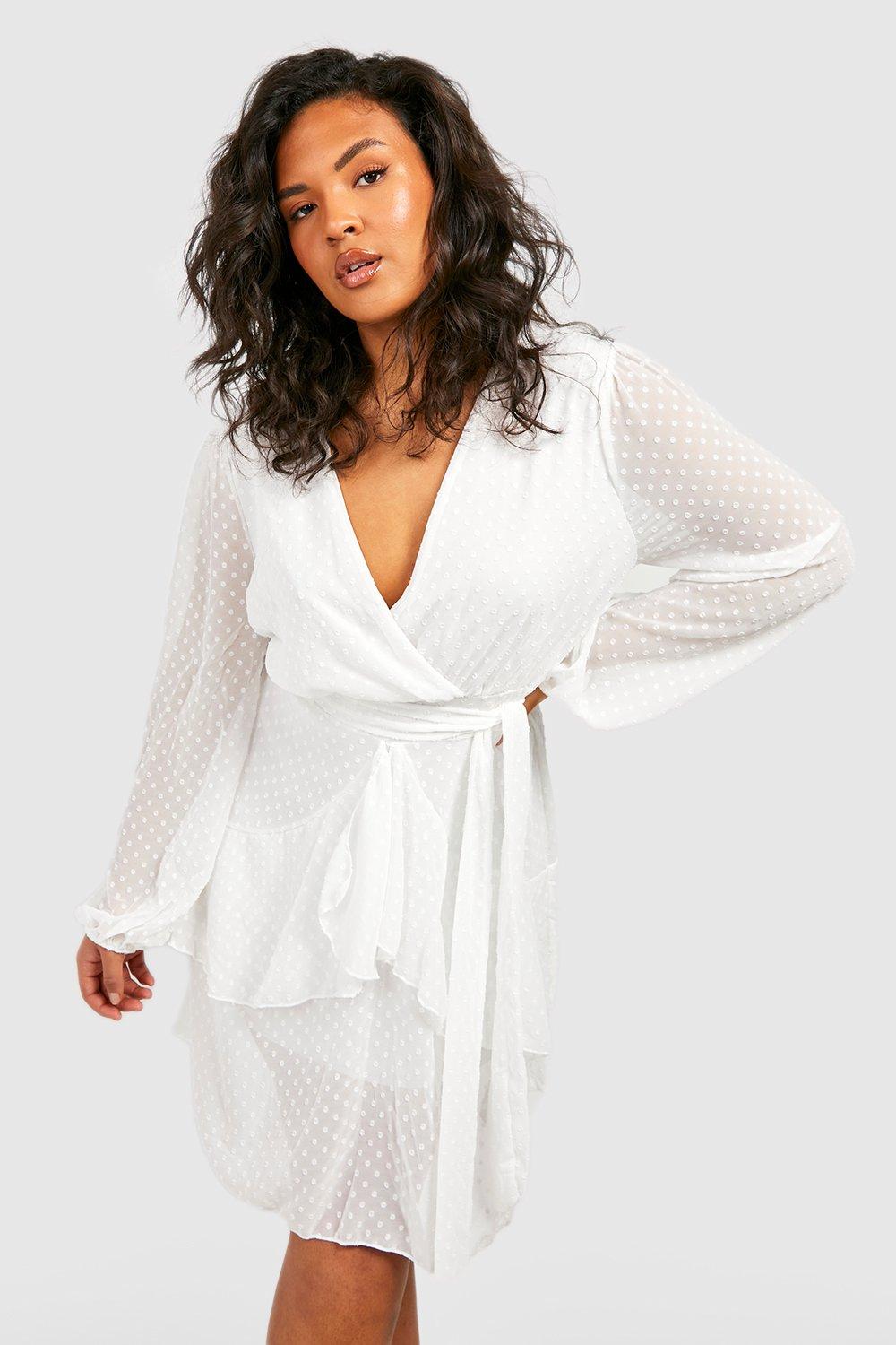 boohoo dobby dress
