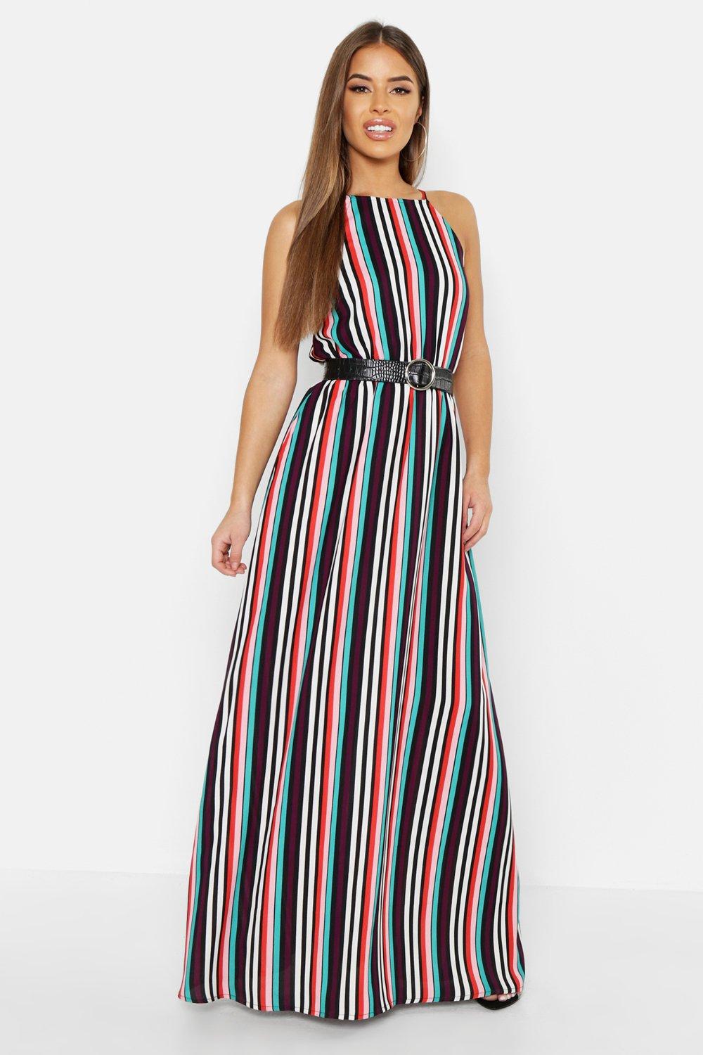 candy stripe maxi dress