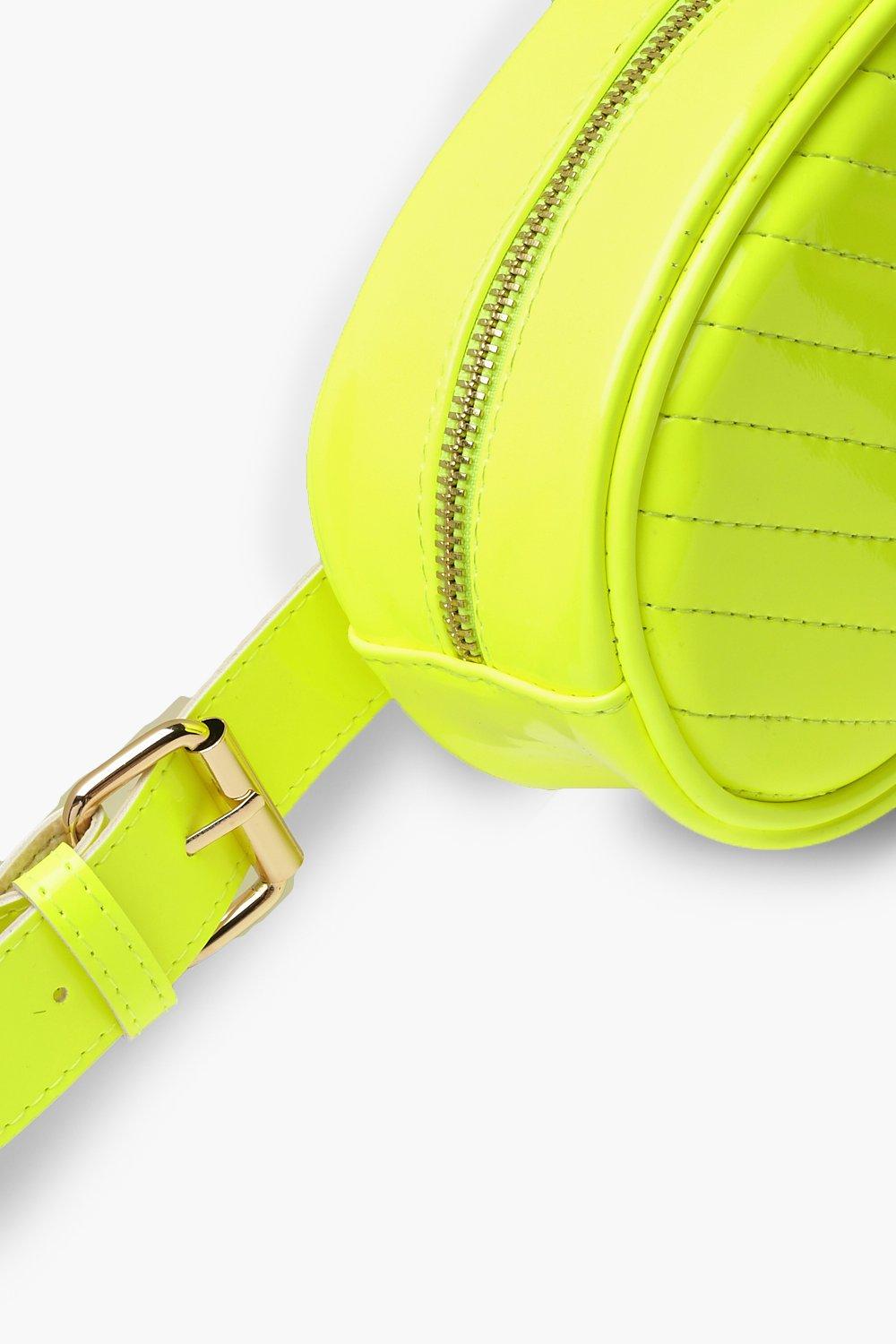 neon yellow bum bag