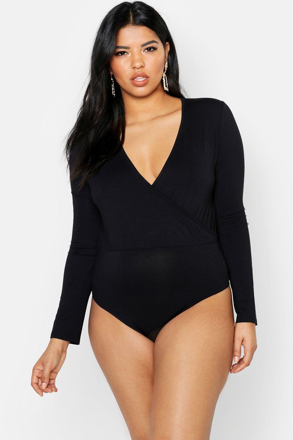 wrap front bodysuit