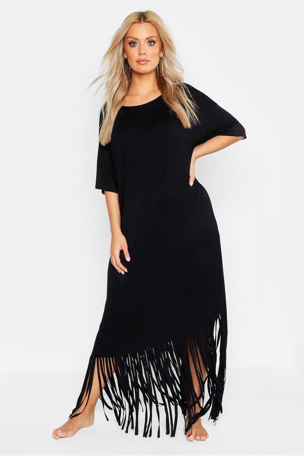 plus tassel dress