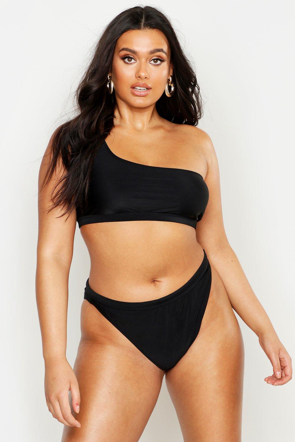 plus size high leg bikini