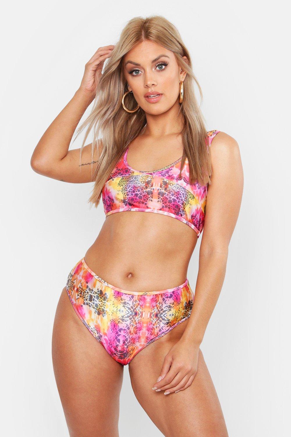 boohoo neon bikini