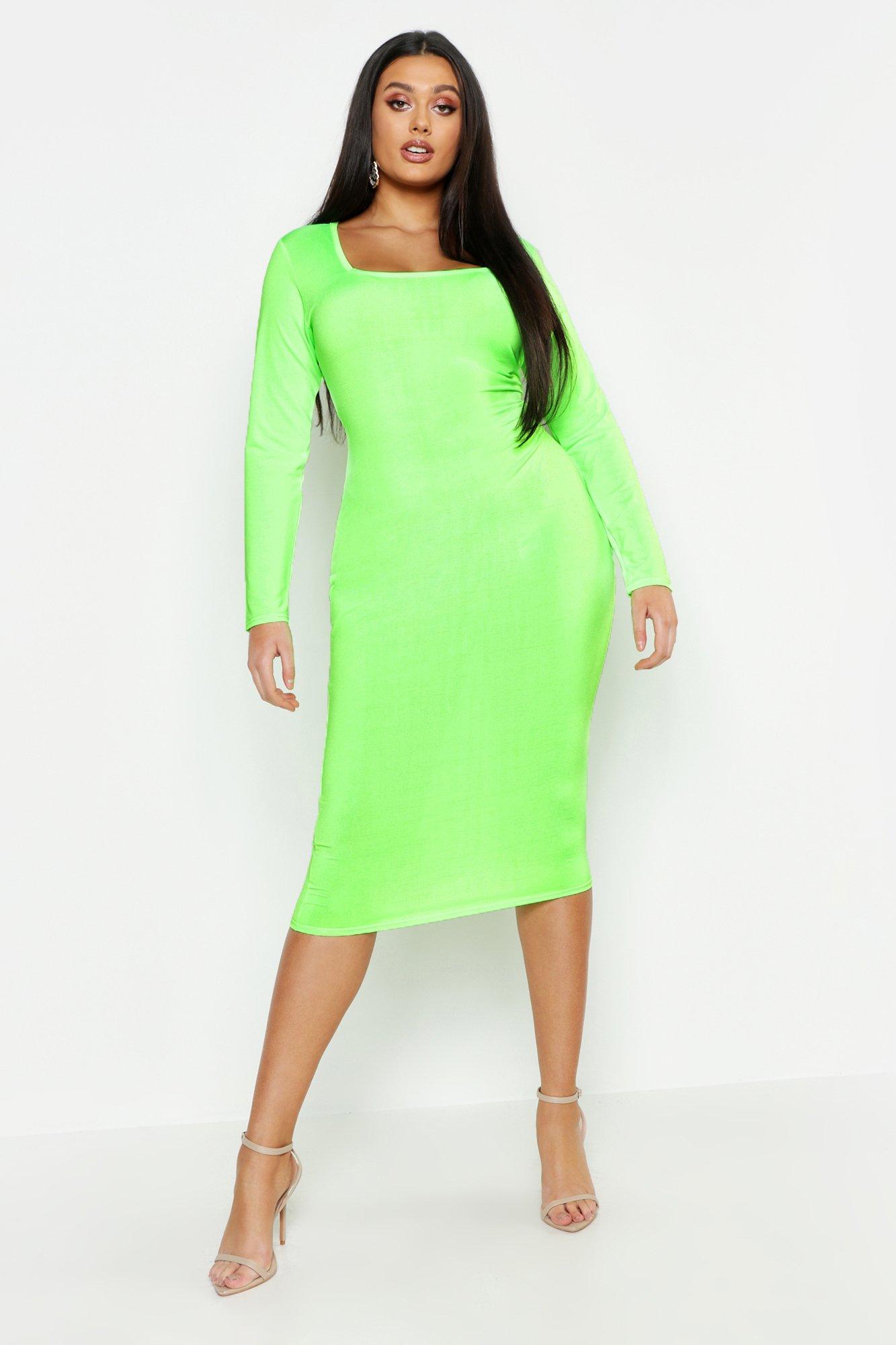 neon midi dress uk