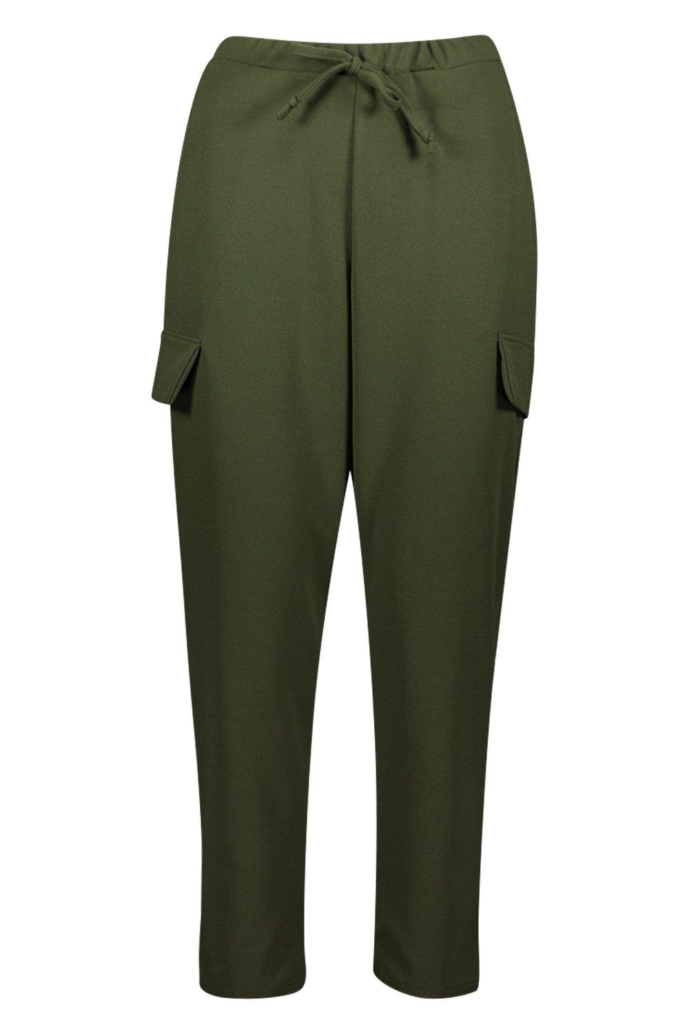 

Petite Pocket Tapered Cargo Trouser, Khaki