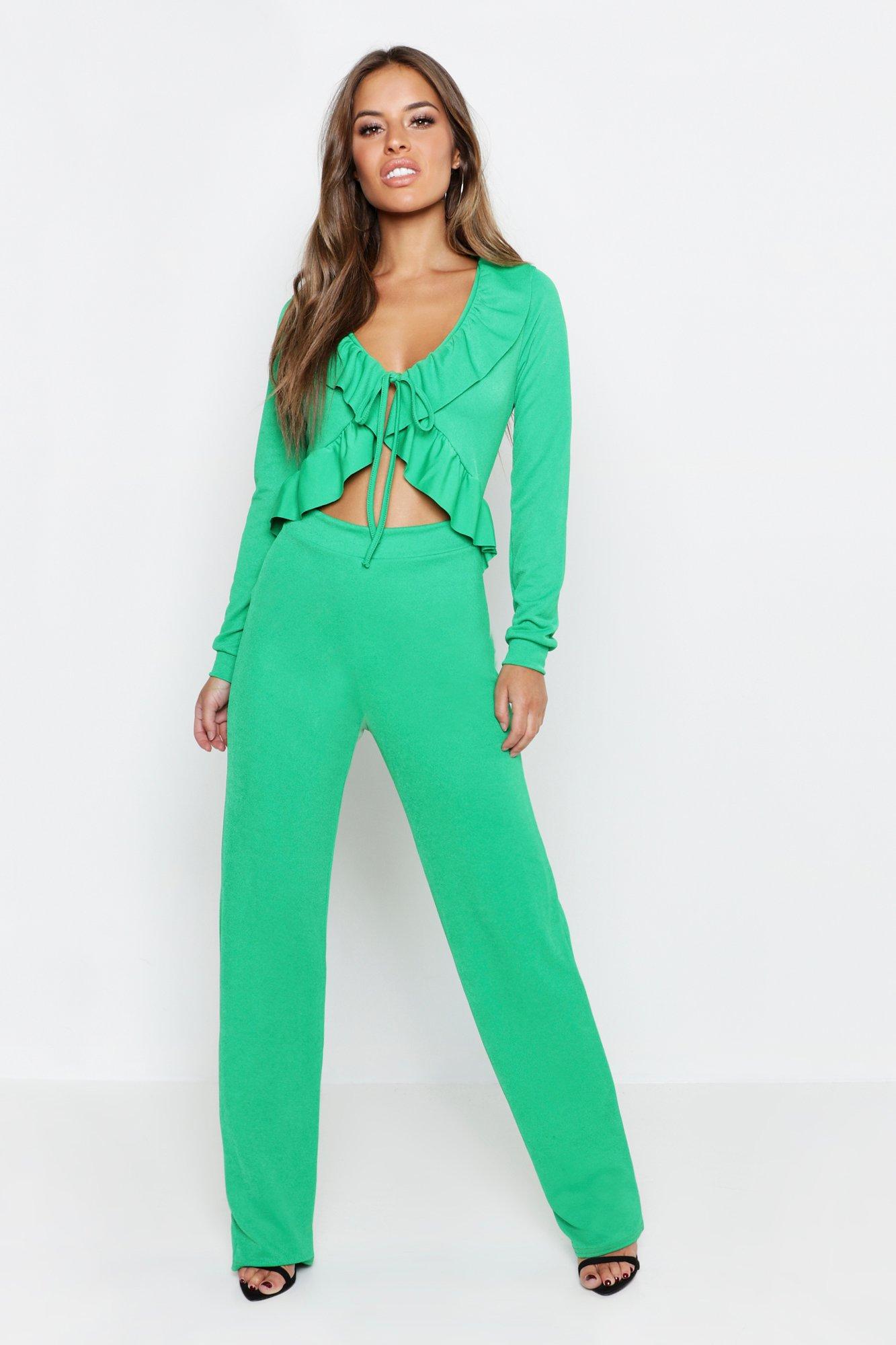 petite emerald green jumpsuit