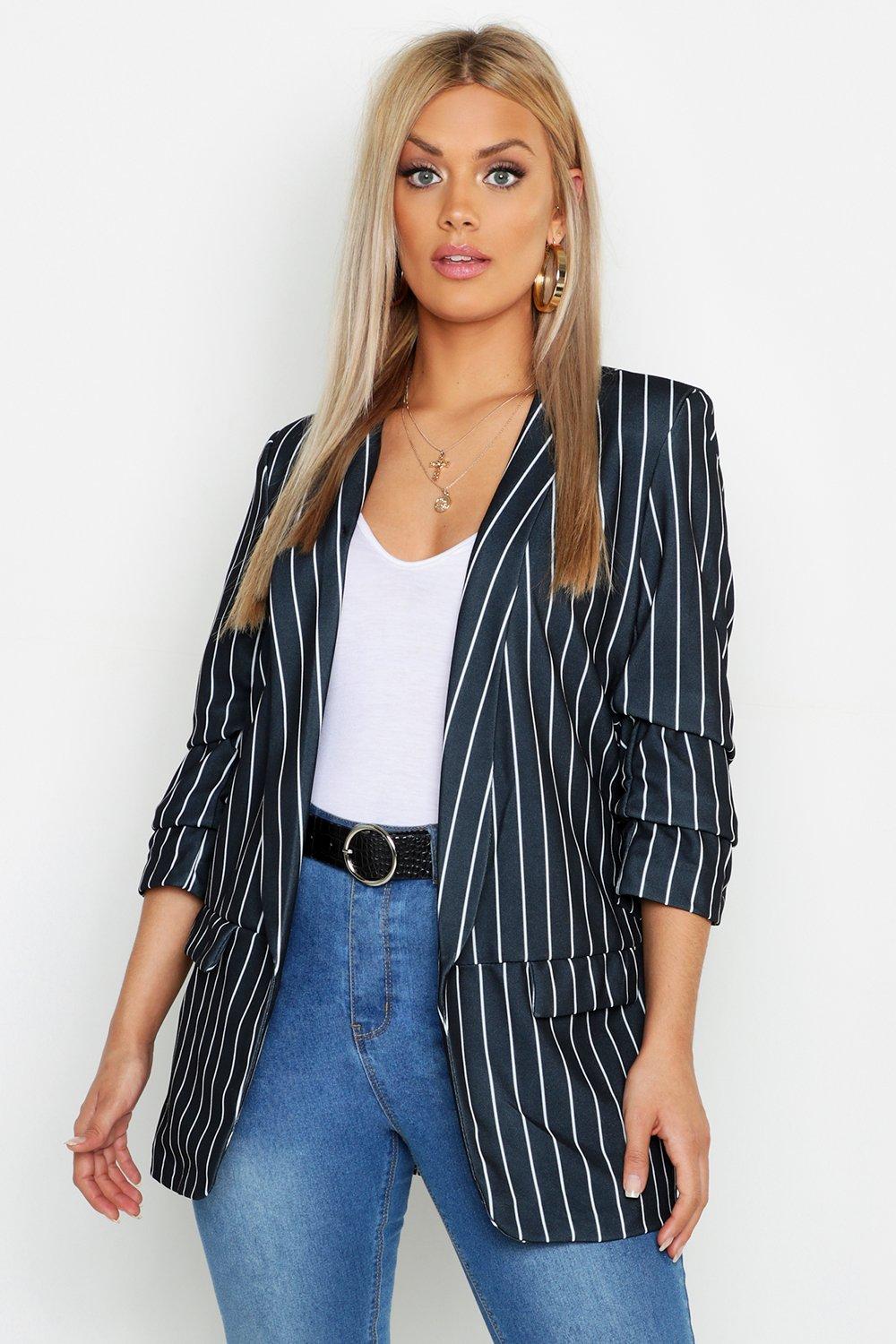 boohoo plus blazer