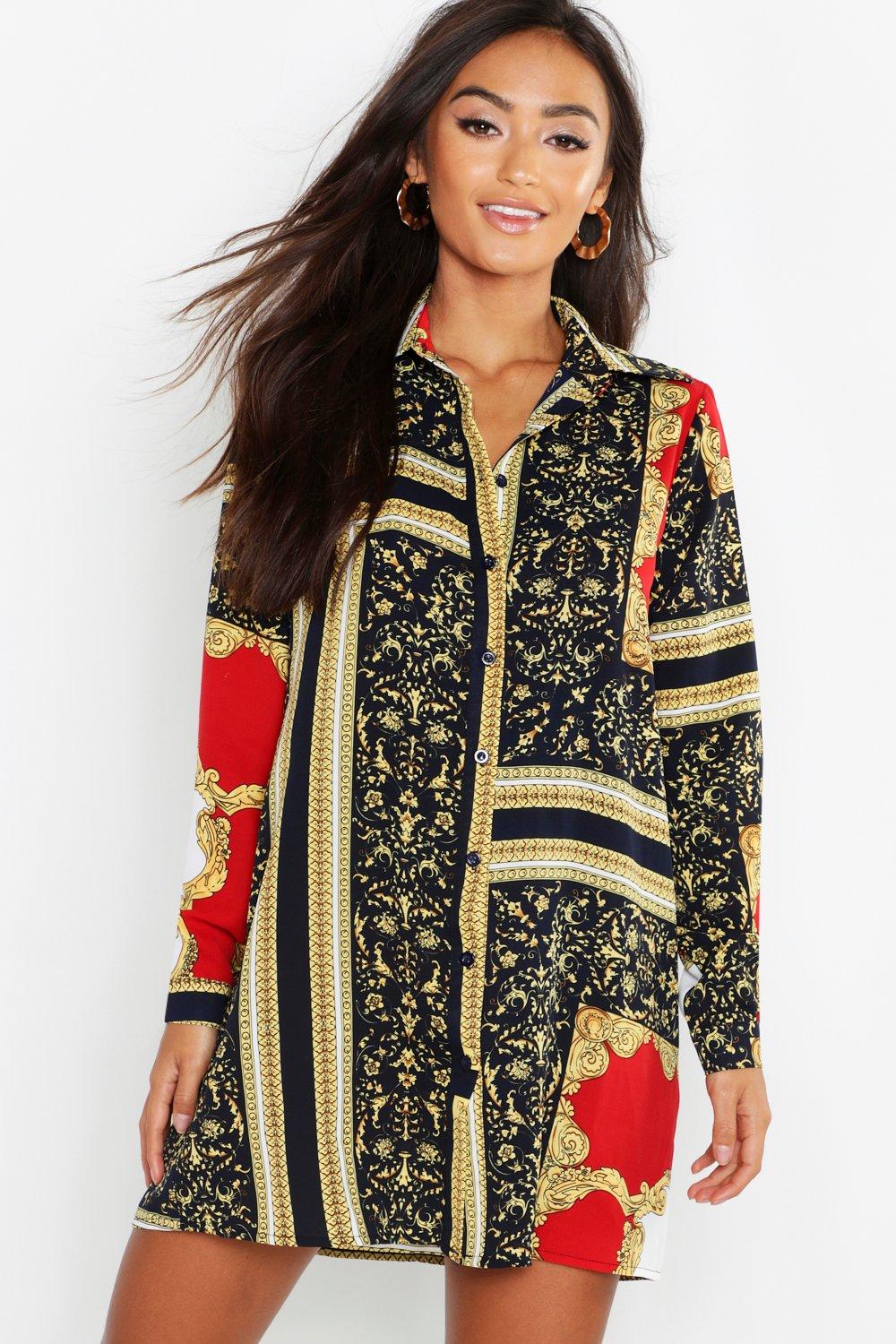 boohoo shirt dress