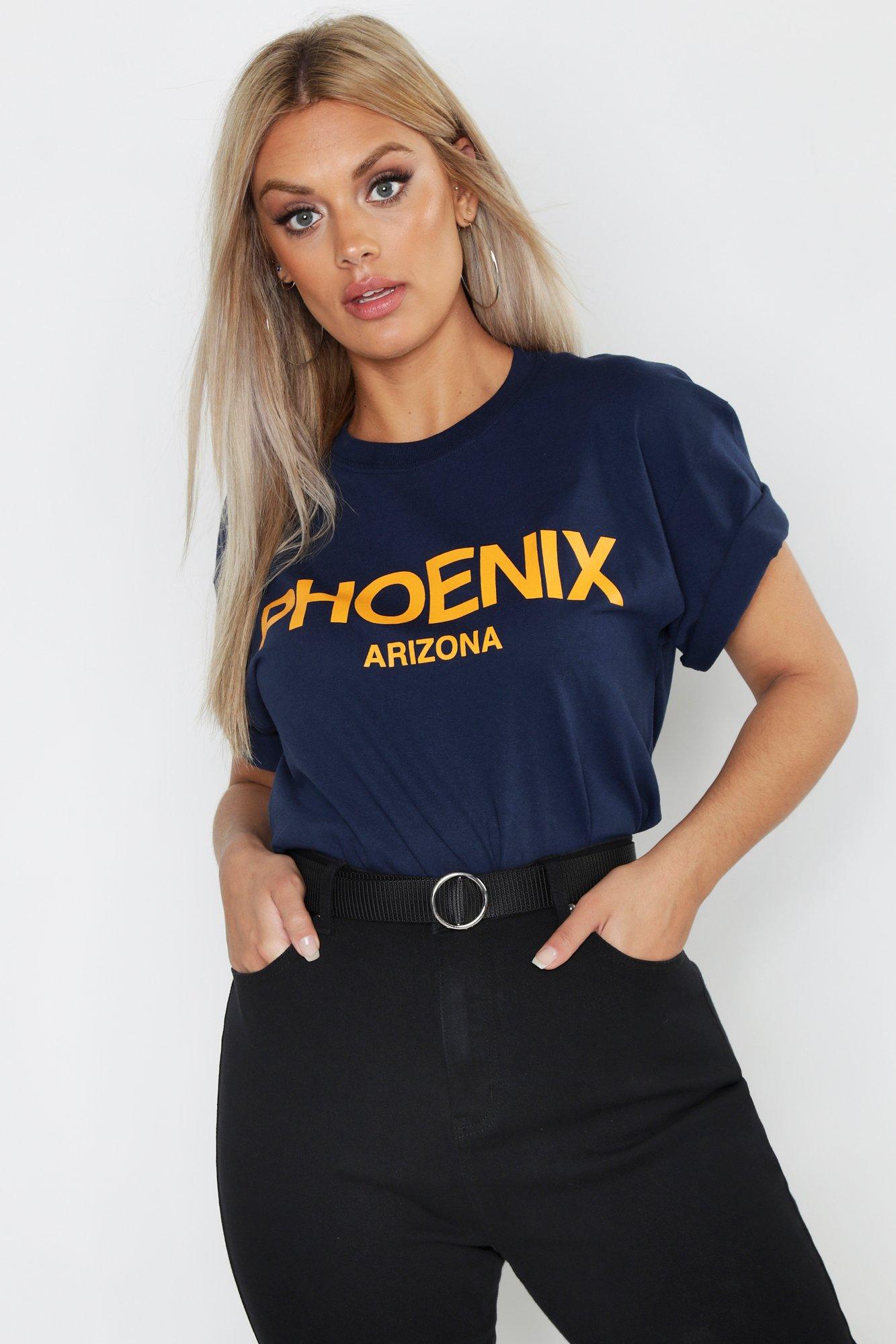 

Плюс сайз — Объемная футболка Phoenix, Navy