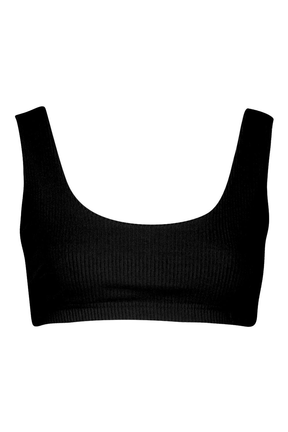 

Petite — укороченный лиф бикини в рубчик из коллекции "Выбирай и комбинируй, Black