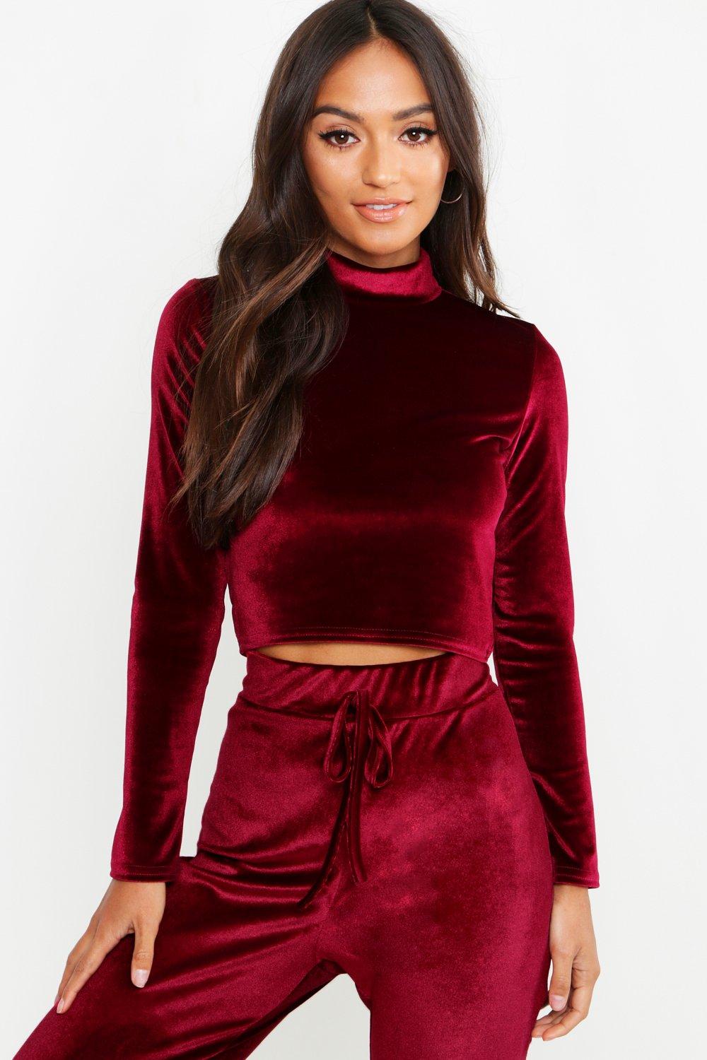 velvet long sleeve