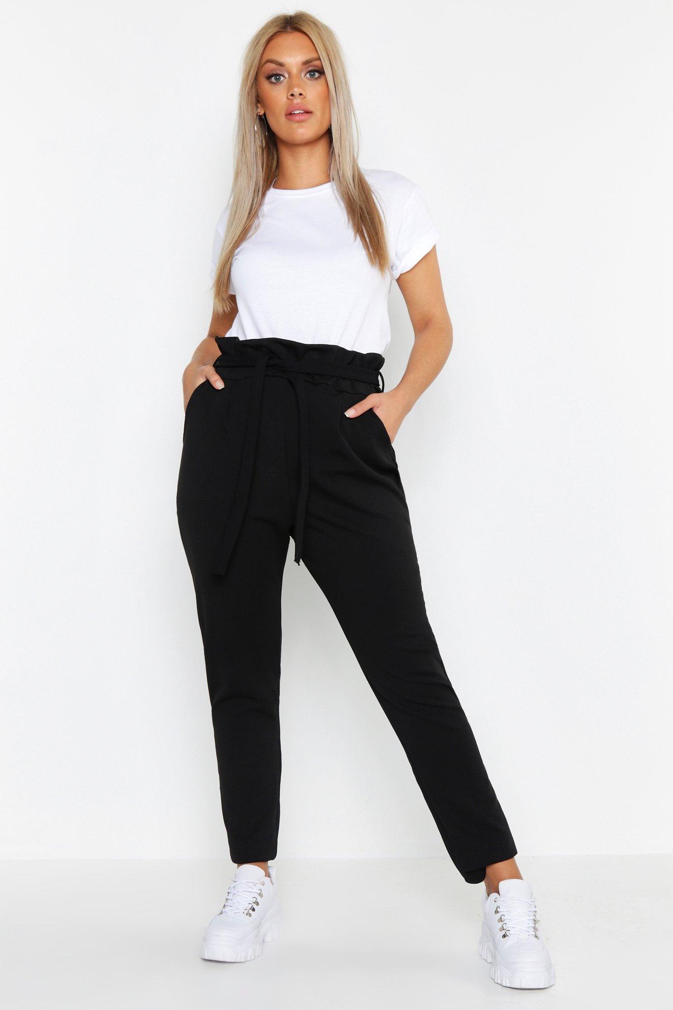 paperbag tapered trousers