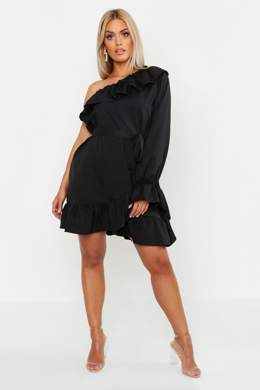 boohoo tie waist dress