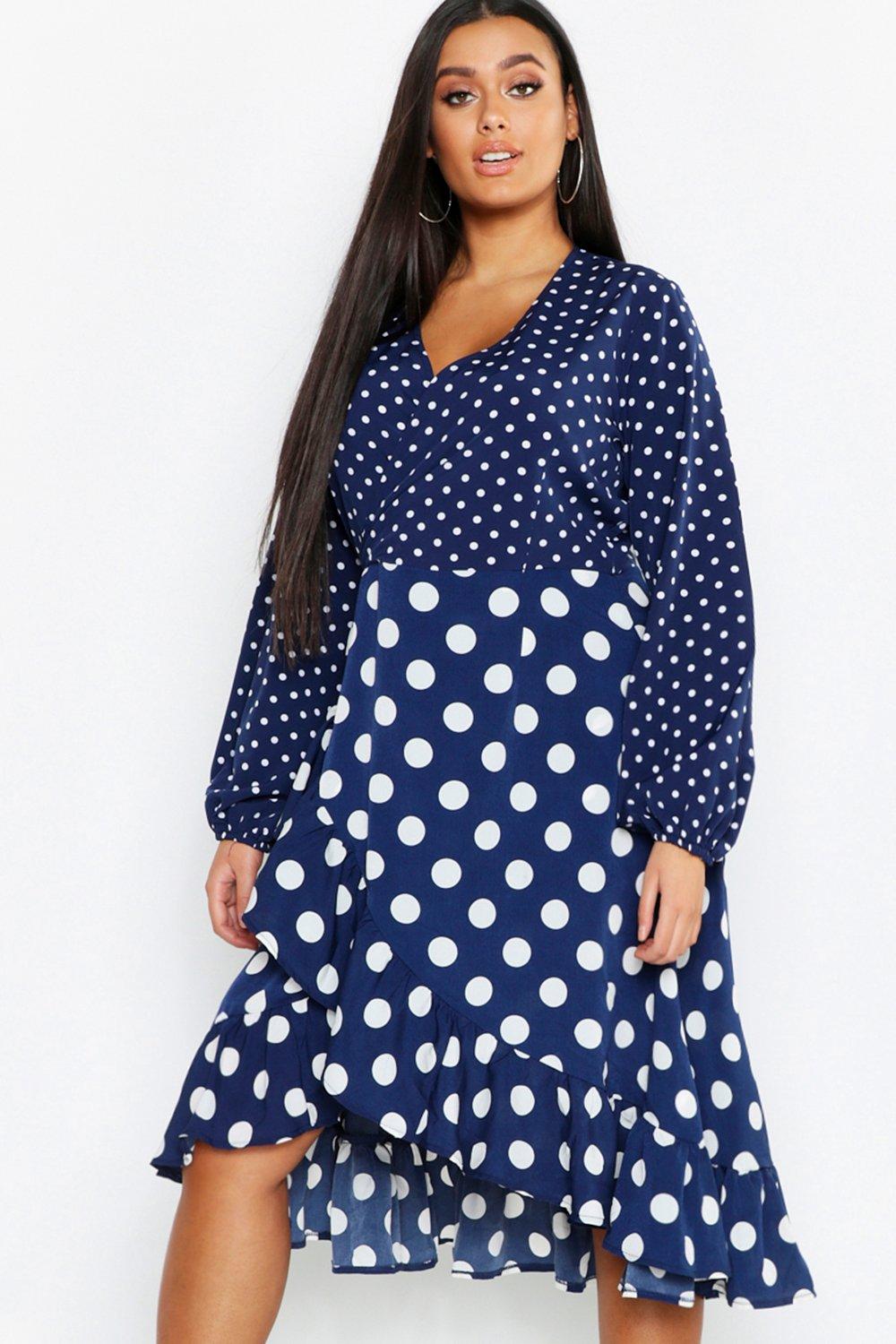 polka dot boohoo