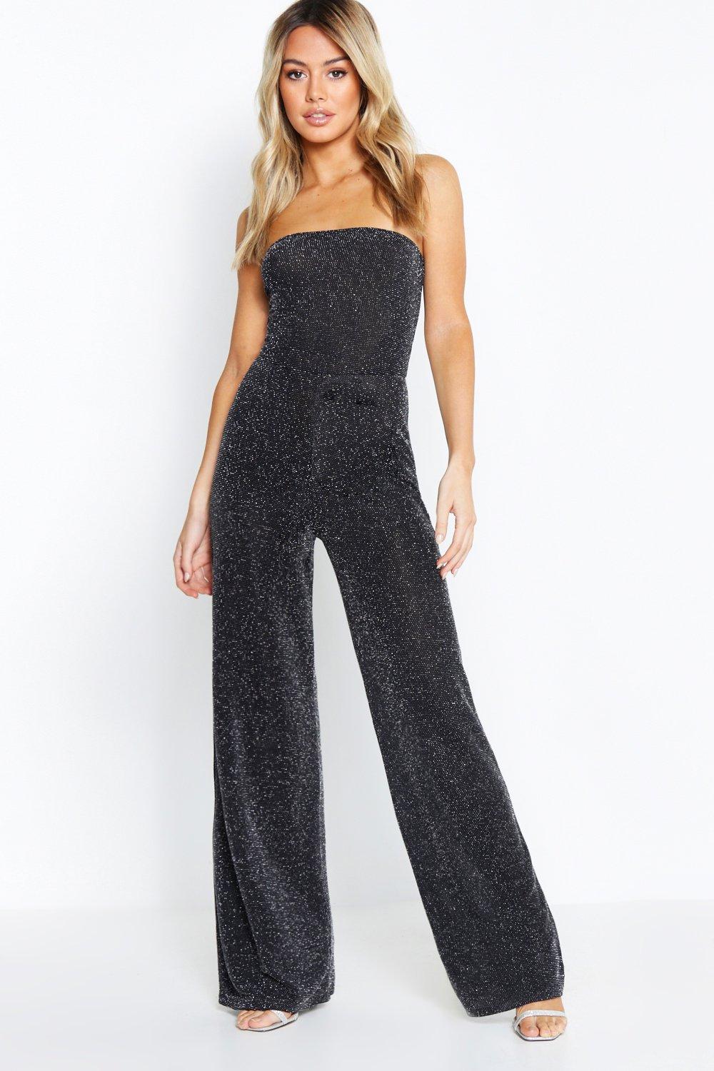 strapless petite jumpsuit