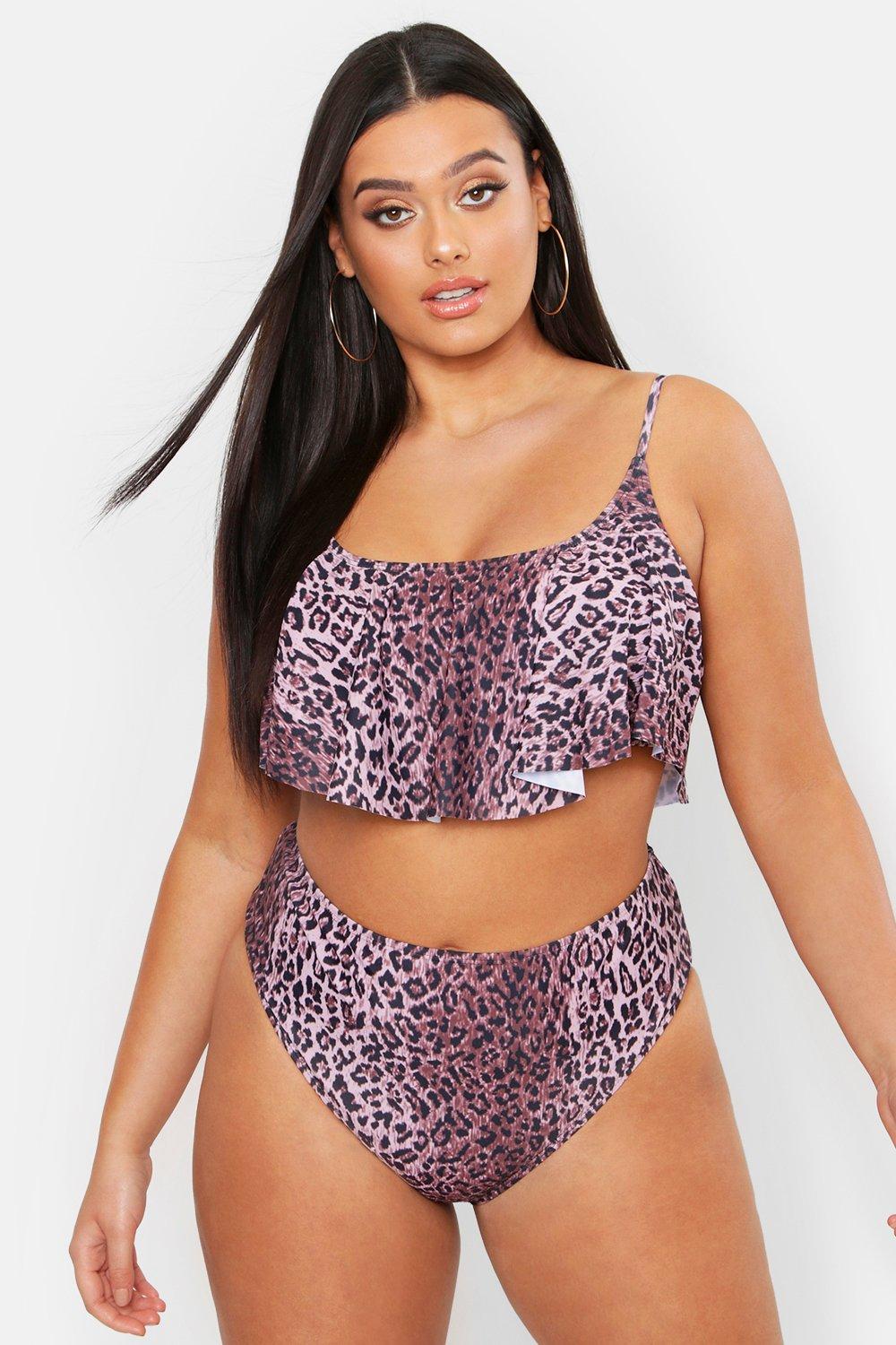 boohoo leopard swimsuit