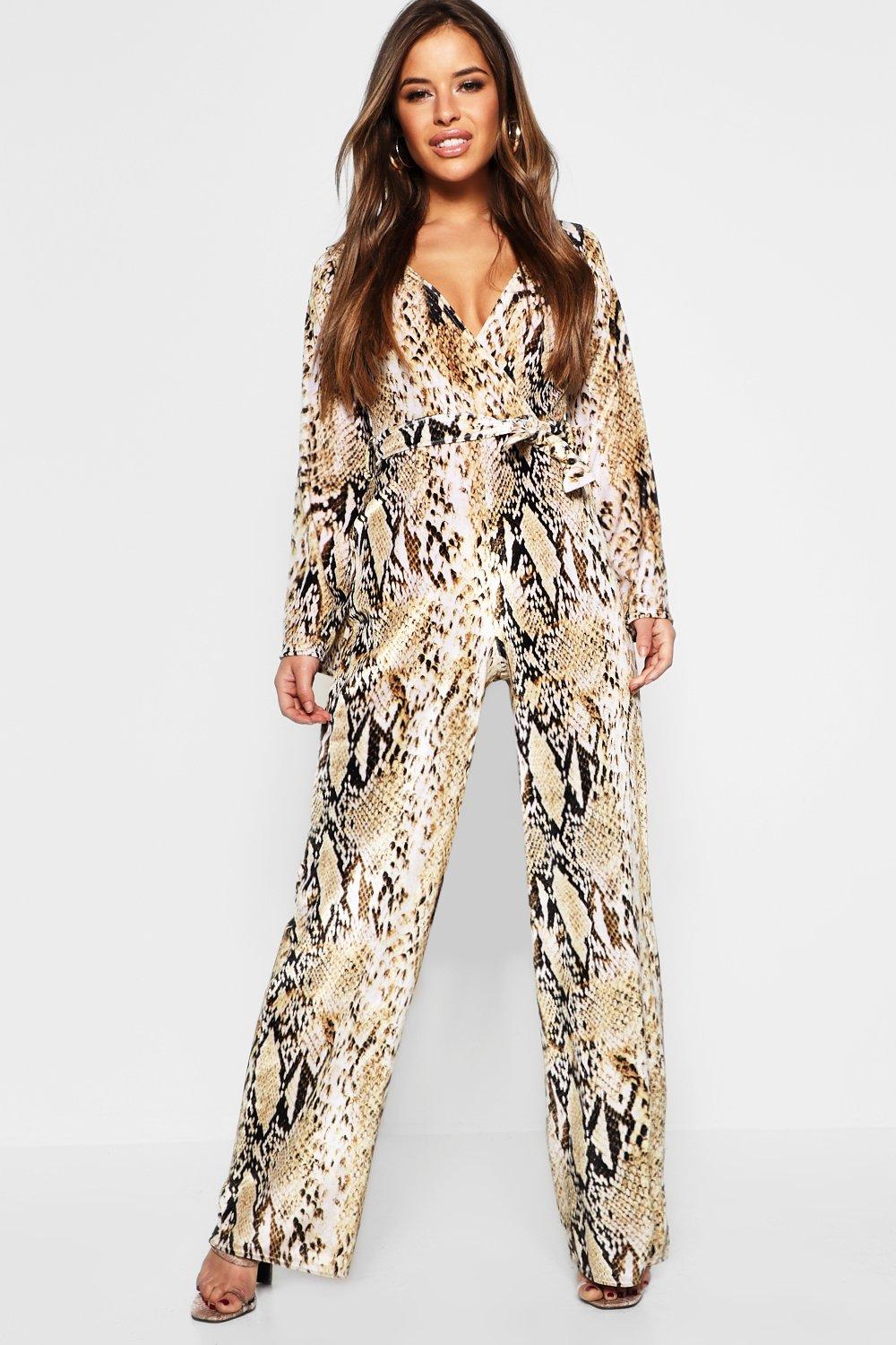 jumpsuit snake print