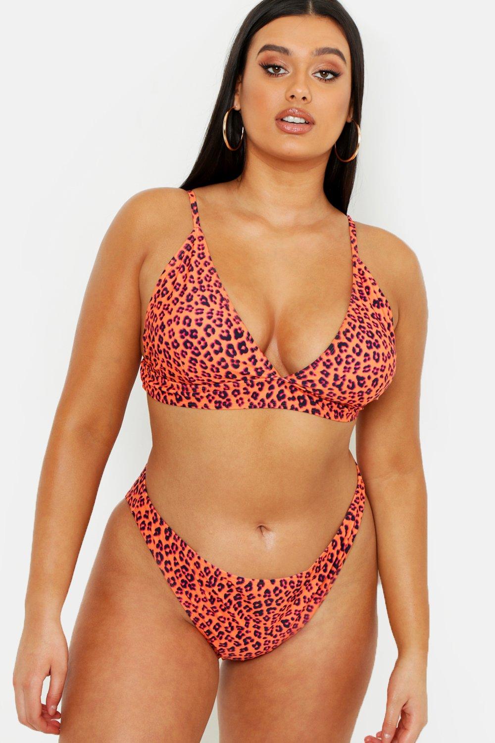 boohoo leopard swimsuit