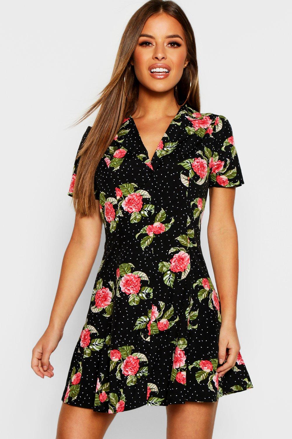 shein floral dress