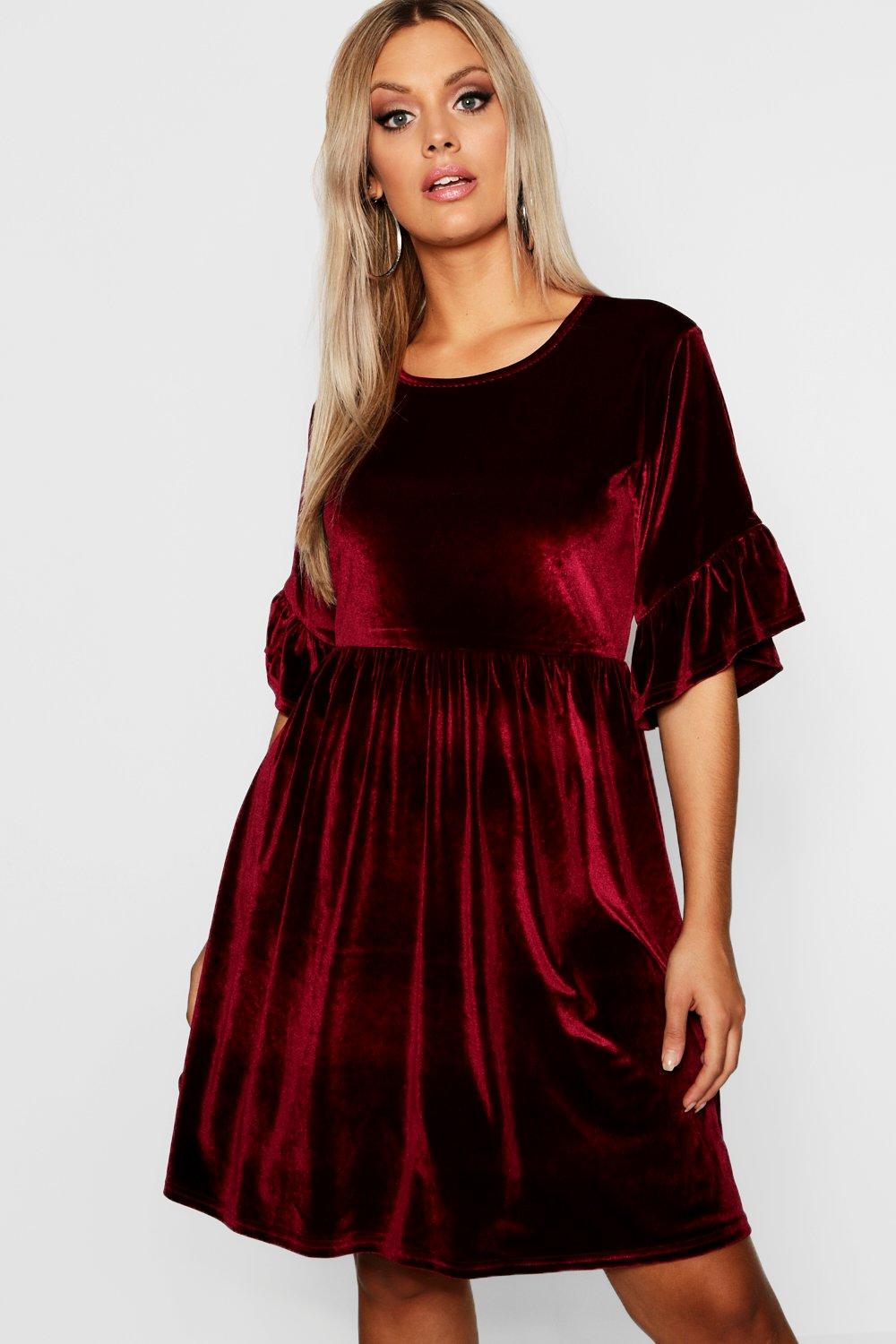 plus velvet dress