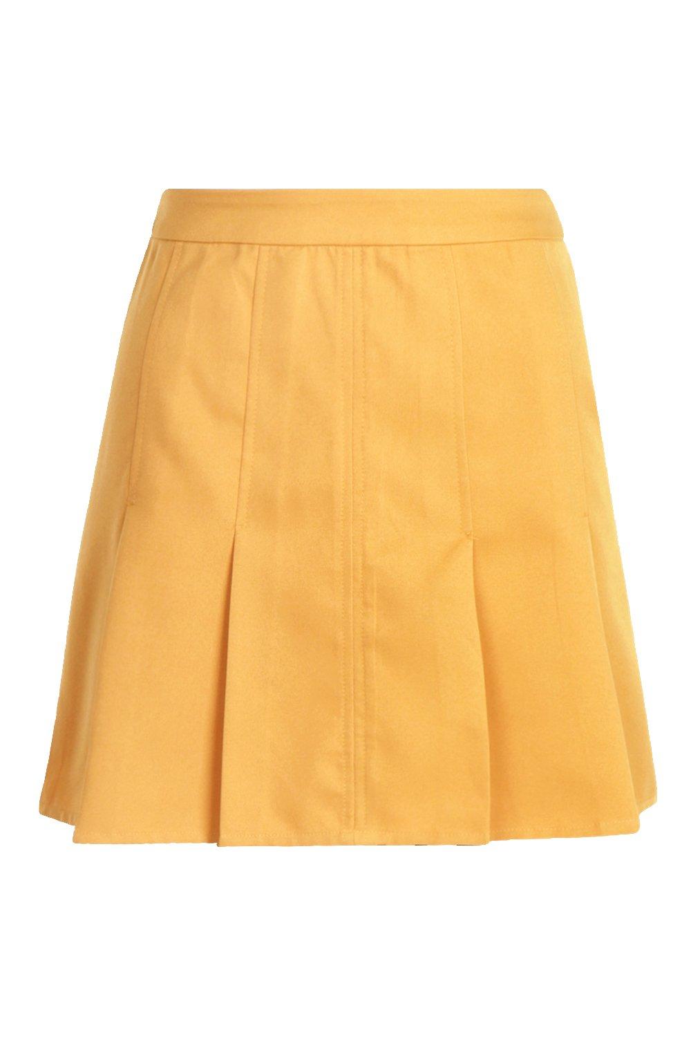 

Petite - Теннисная юбка в складку, Mustard
