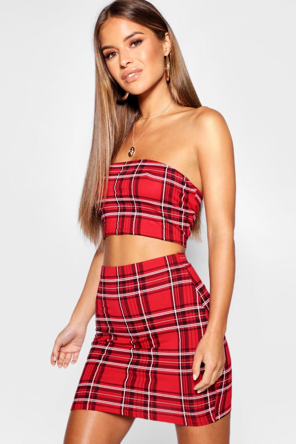 petite tartan dress