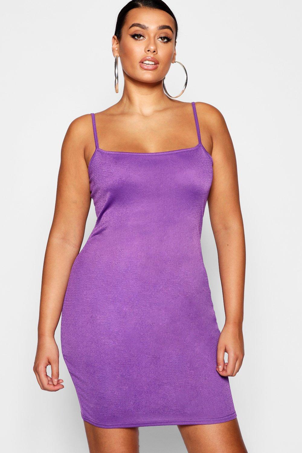 

Облегающее платье с бретельками из коллекции <Плюс сайз, Jewel purple