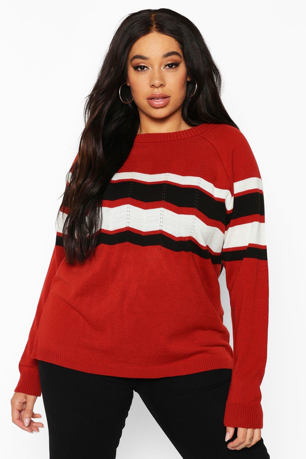 boohoo plus jumpers