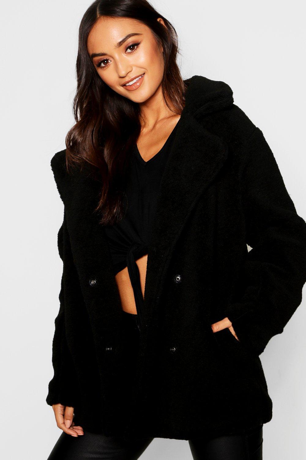 petite teddy coat