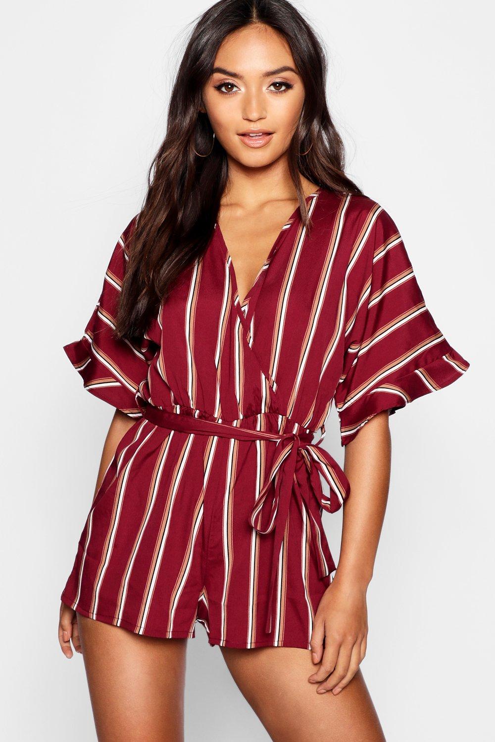 ruffle wrap playsuit