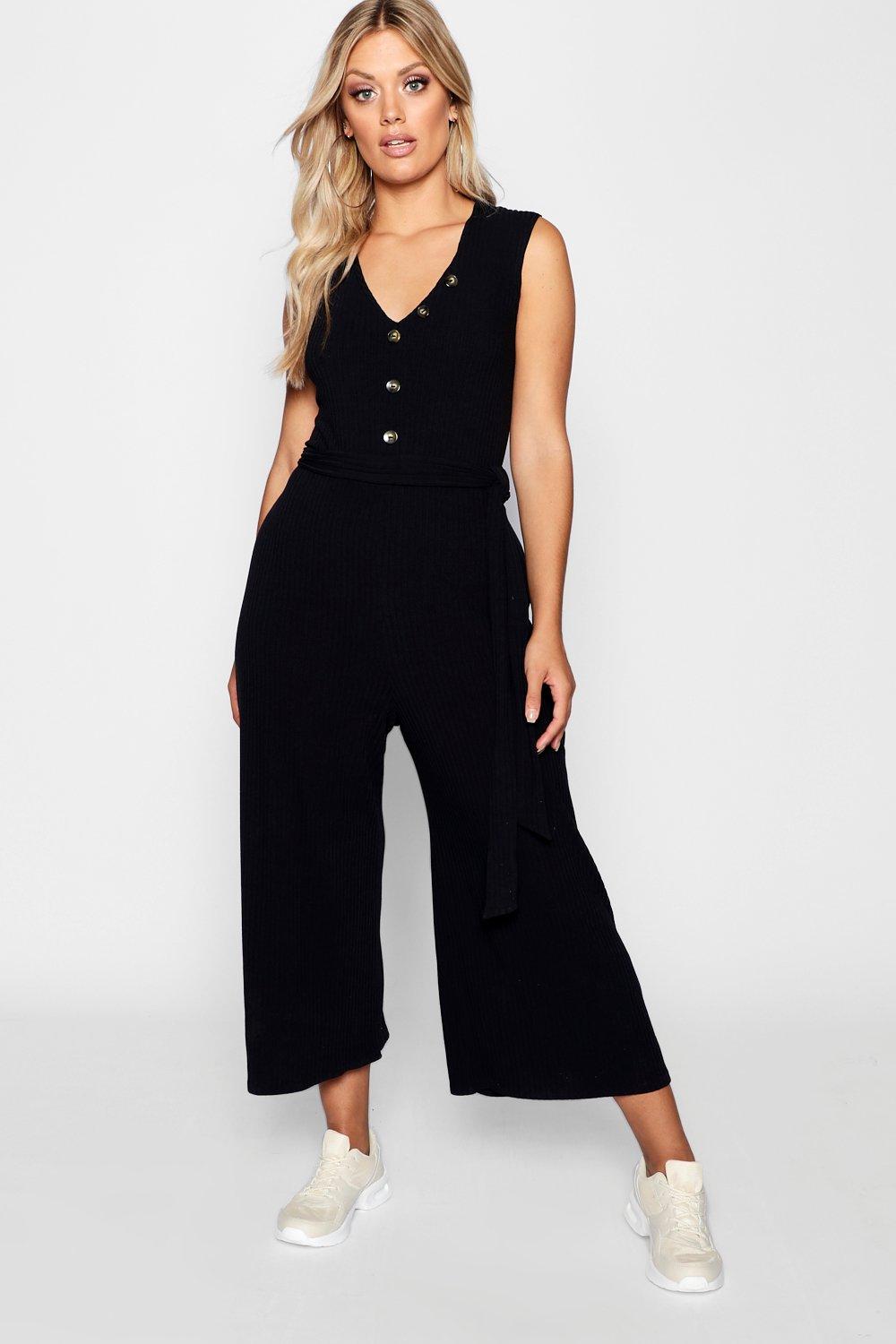 button culotte jumpsuit