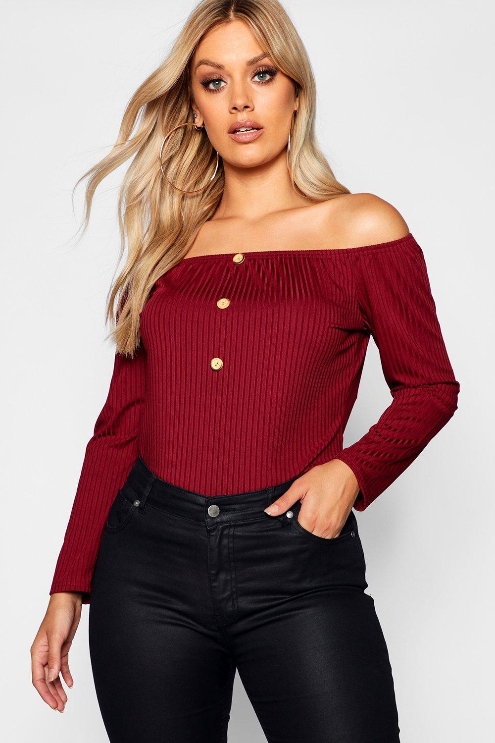 boohoo bardot top