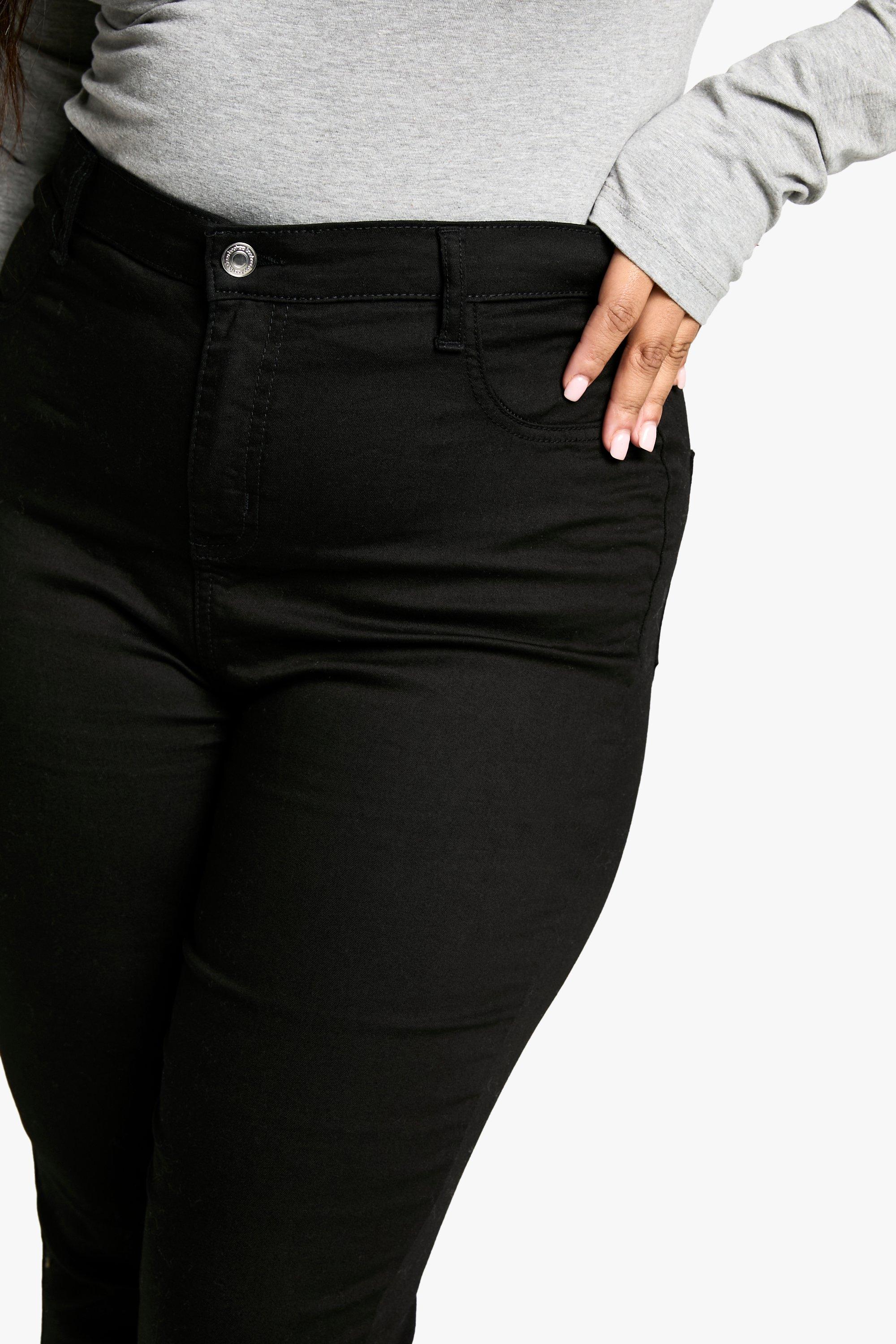 super high waisted black jeans