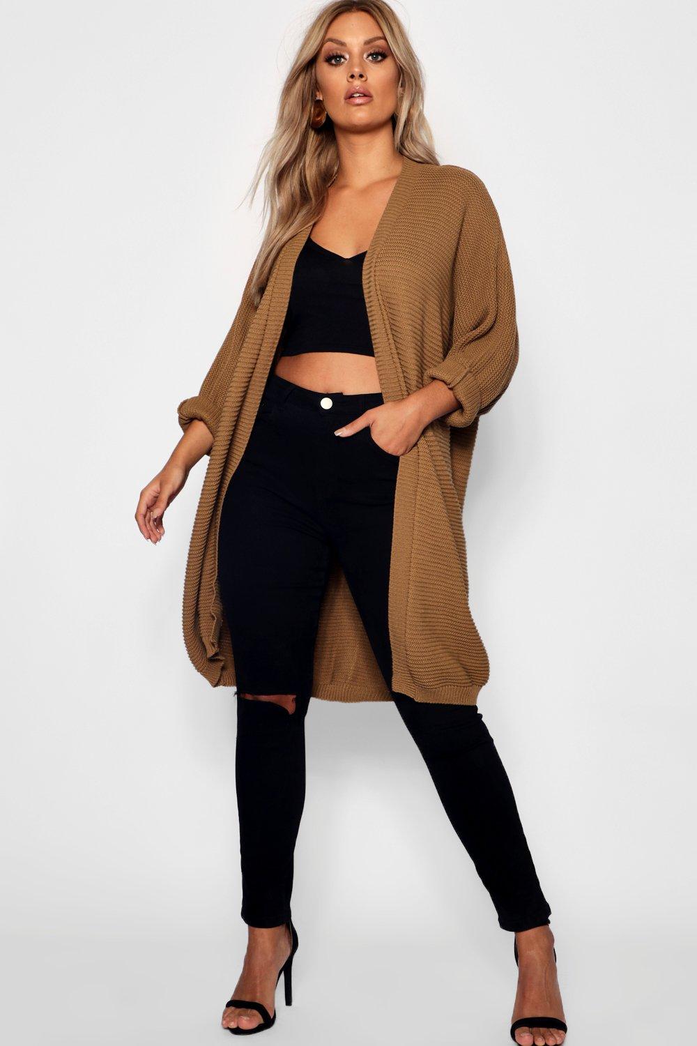 boohoo curve cardigans